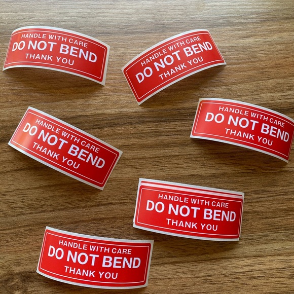 30 Pack Do not Bend Stickers PRICE IS FIRM - Picture 4 of 5